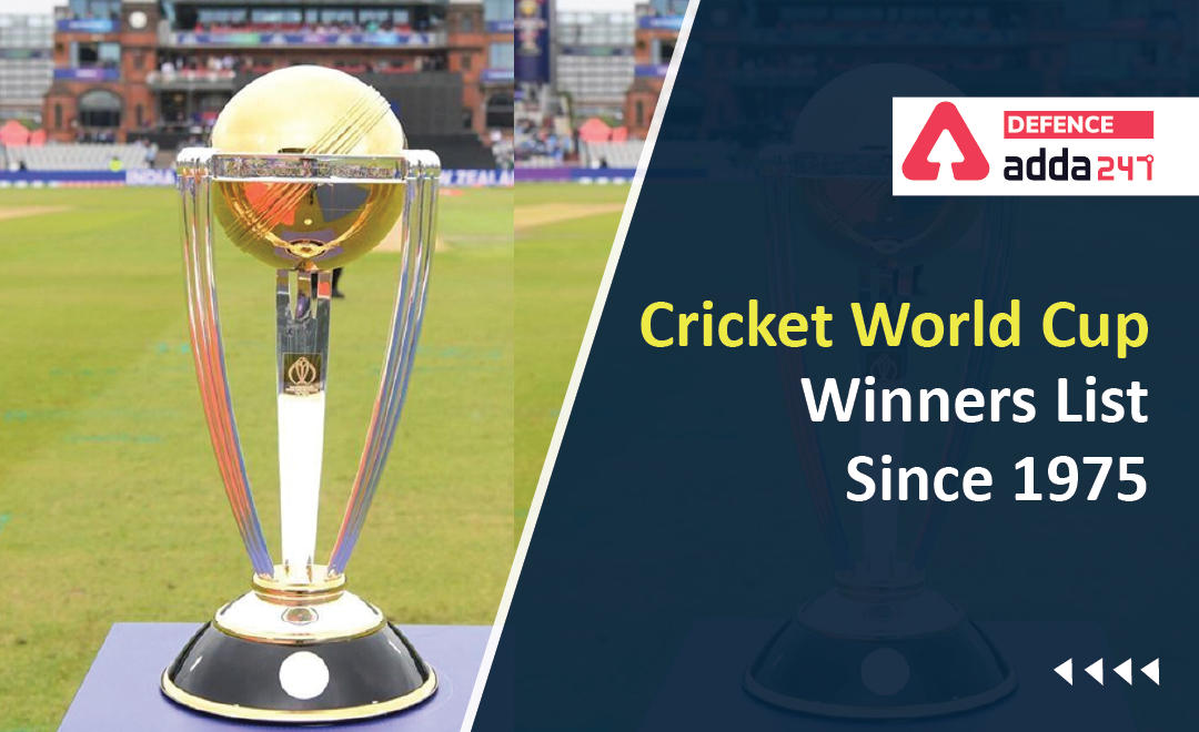 Cricket World Cup Winners List 1975-2019_30.1