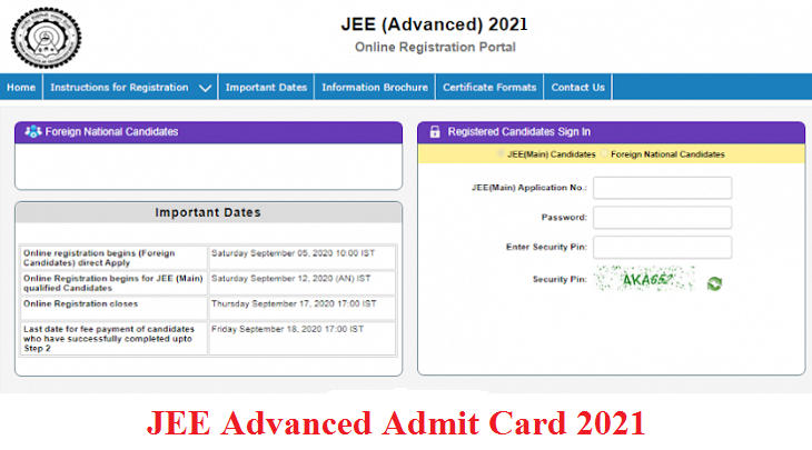 JEE Advanced 2021 Admit Card, Download Hall Ticket from Official website @ jeeadv.ac.in_30.1