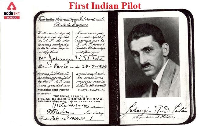 Who is the First Indian Pilot? | adda247_30.1