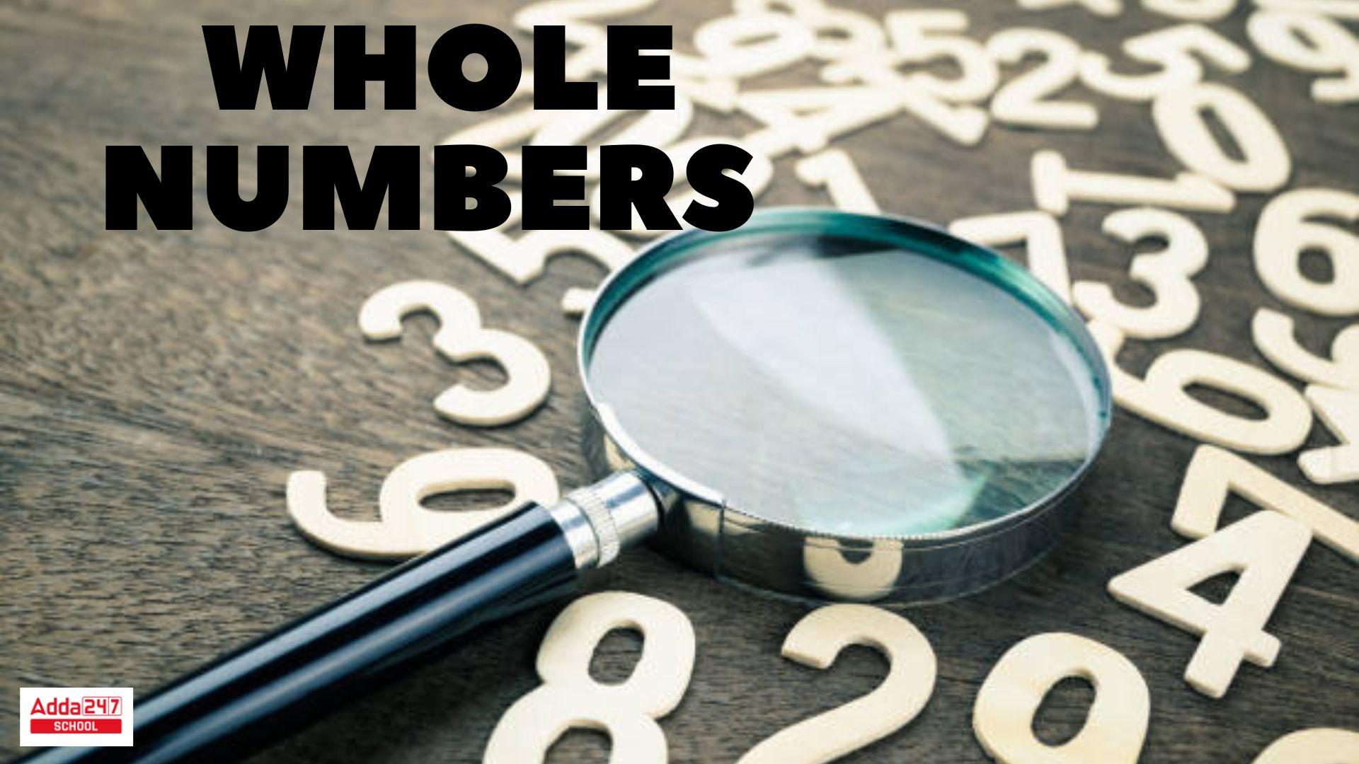 Whole Numbers, Properties, Operations, Example, Application_30.1