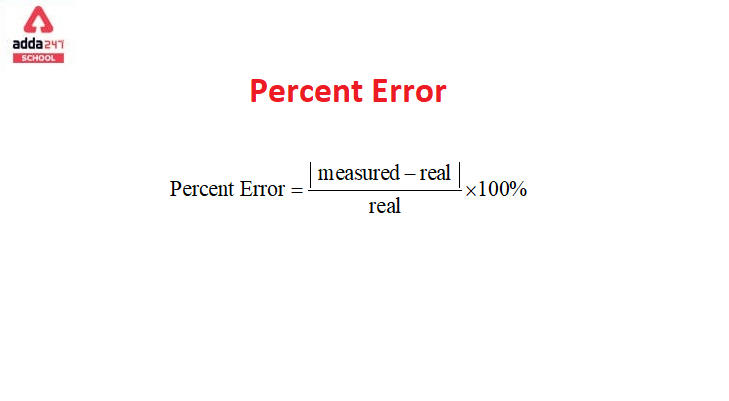 percent error example