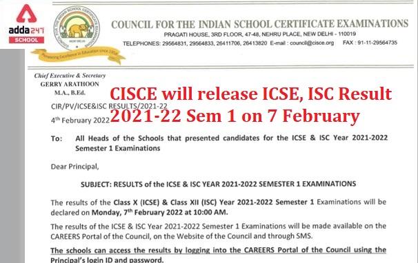 CISCE/ICSE 10th, 12th Result 2021-22 Date_30.1