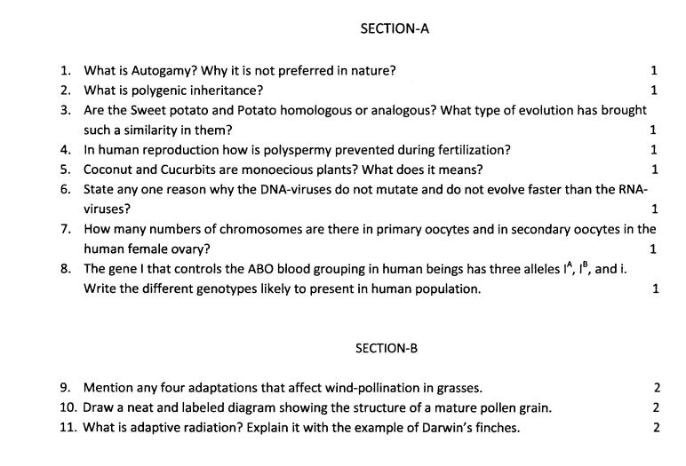 CBSE Class 12 Biology Previous Year Question Papers With Solutions_30.1