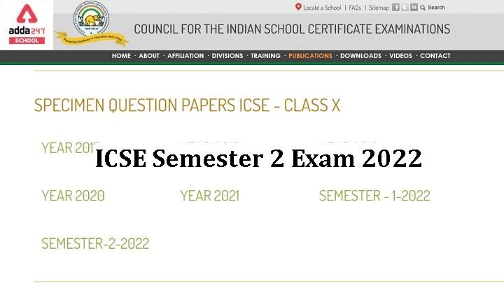 ICSE Semester 2- Check Sample Paper, Exam Date 2022_30.1