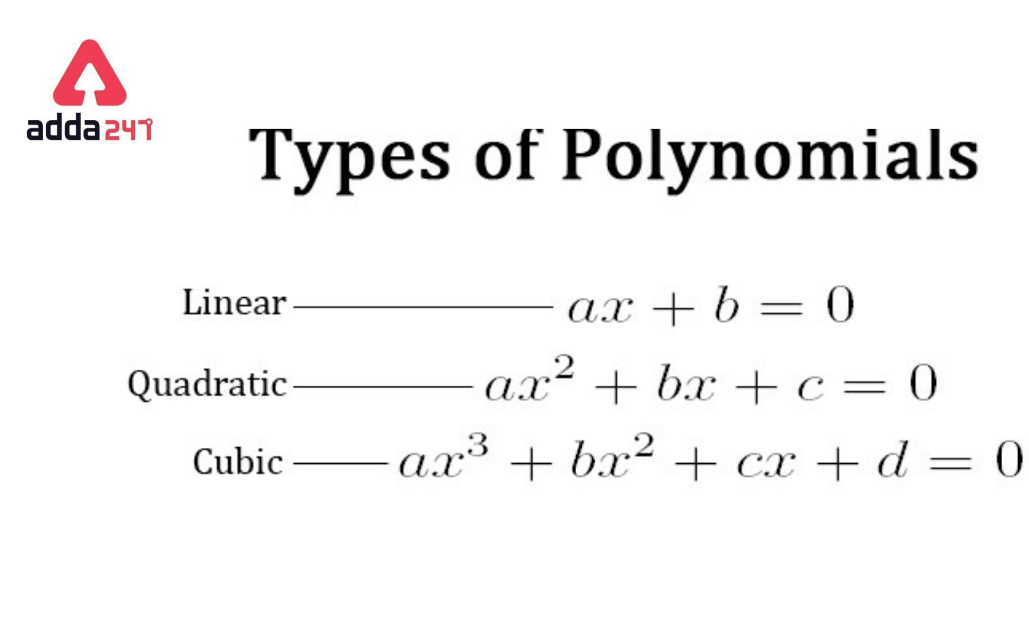 Polynomial- Definition, Formula, Types, Function, Degree, Example_30.1