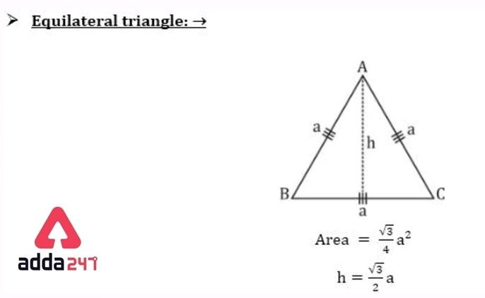 Area of Equilateral Triangle Formula with Height_40.1