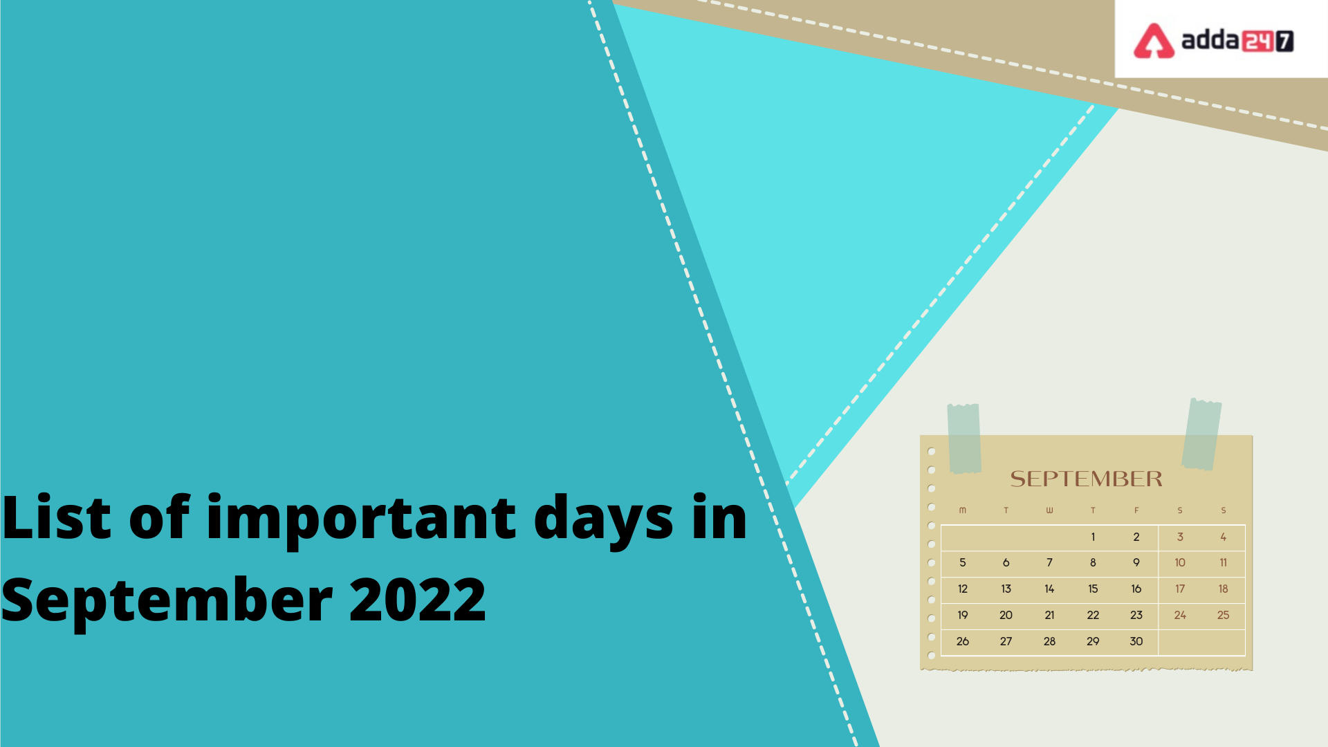 Important Days in September Month in India 2022: List_30.1