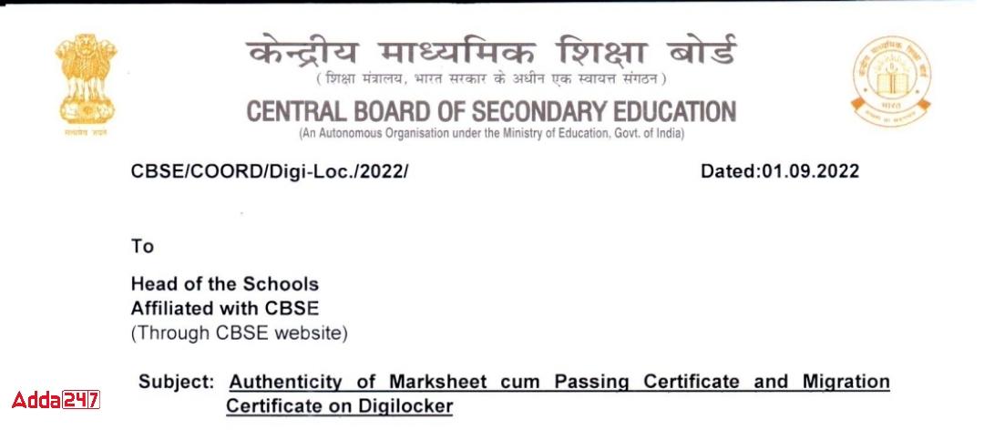 CBSE Latest News: Class12 Marksheet & Migration Certificate in Digilocker 'legally valid' for UG Admissions_30.1