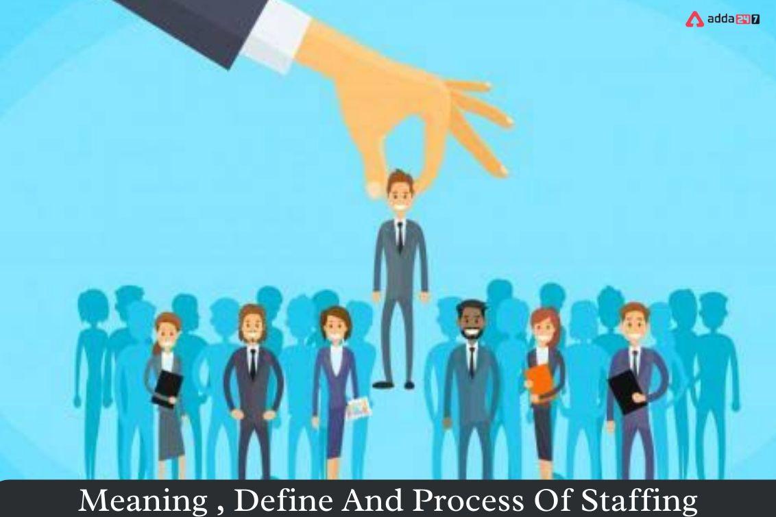 Staffing Process, Meaning in Management, Flow chart for Class 12_30.1
