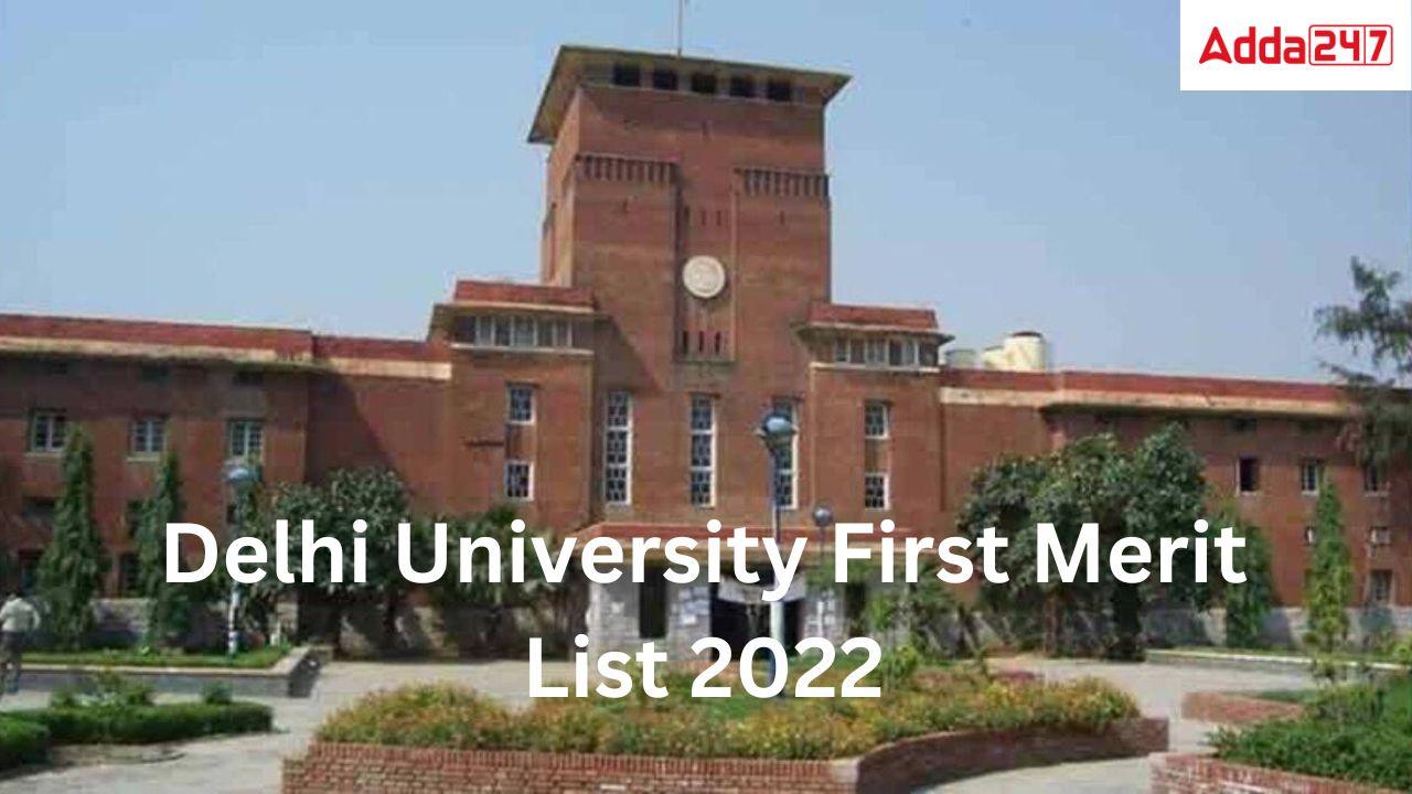 Delhi University First Merit List 2022- For UG Courses [Out]_30.1