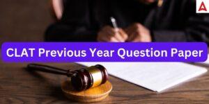 CLAT Previous Year Question Paper