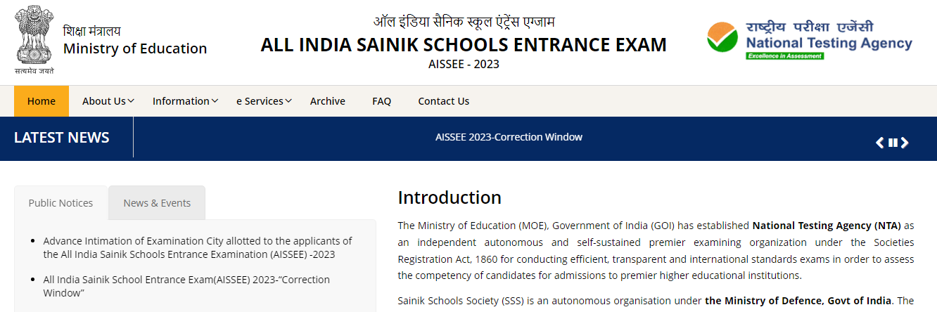 AISSEE Sainik School Admit Card 2023, AISSEE Admit Card Download Link_40.1