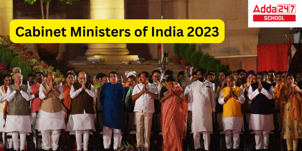 Cabinet Ministers Of India And List Of Their Portfolios 2023   01 14 