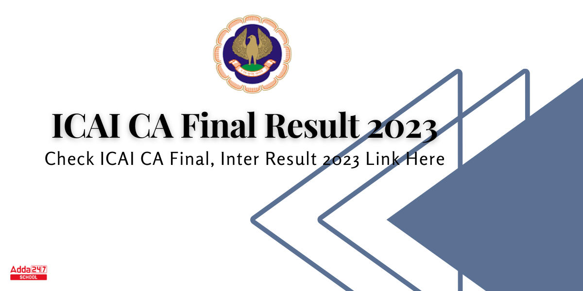 Icai Ca Final Result 2023 Ca Inter May Results Link 