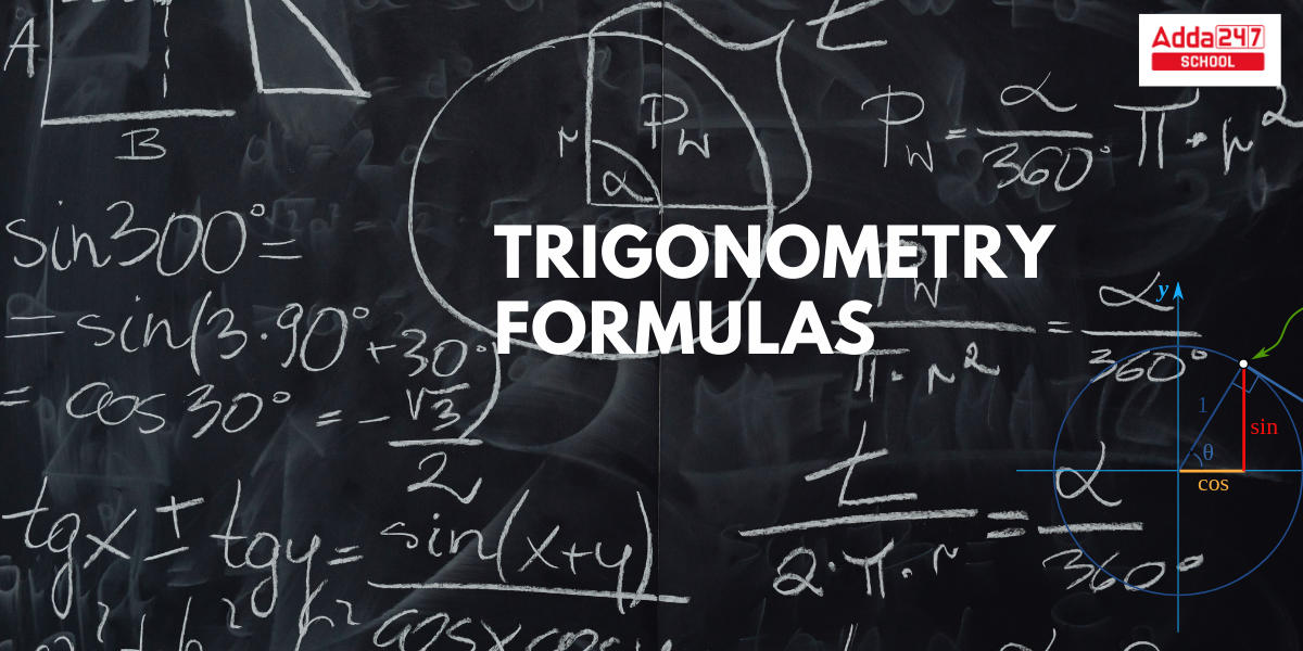 trigonometry formulas for class 12