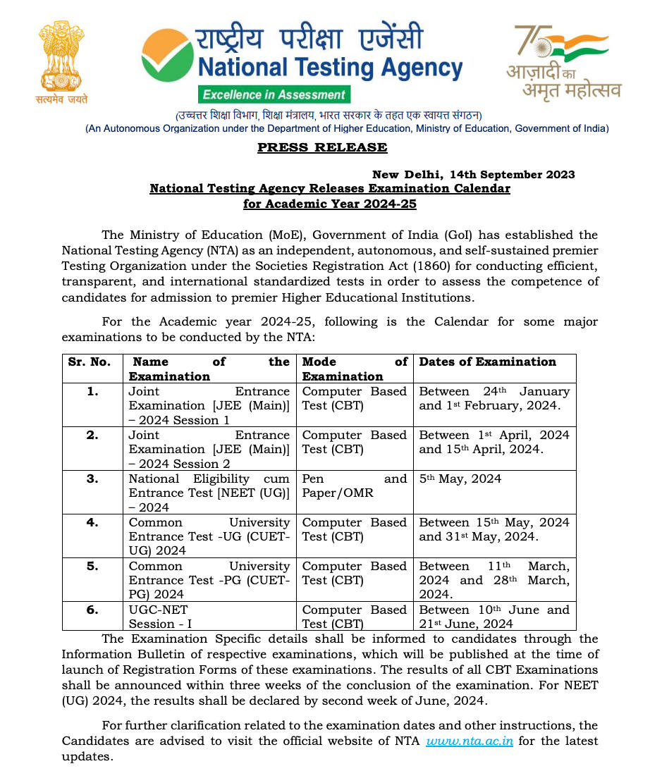 NTA Exam Calendar 2024 PDF Download   Screenshot 2023 09 19 At 12.08.30 PM 