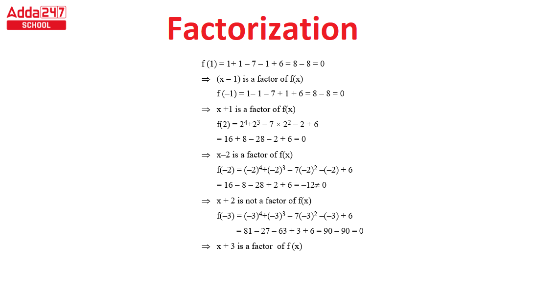 Factorisation Definition, Method, Formulas, and Examples