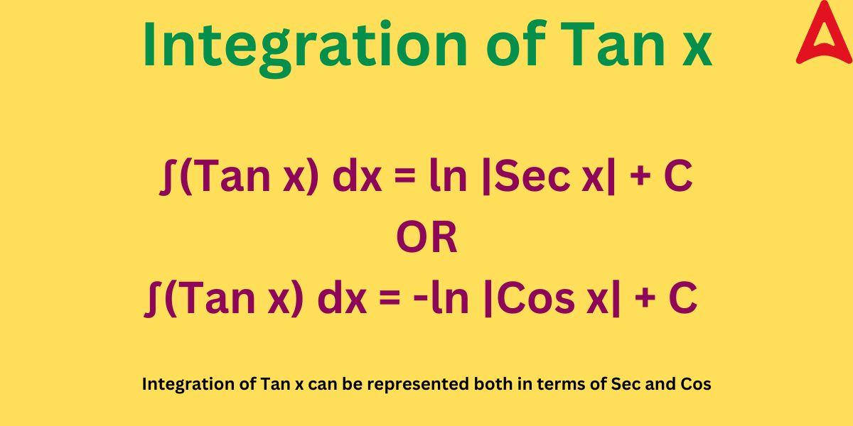 Integration Of Tan X Explanation Formula Proof Examples 2912