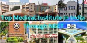 Top Medical Institute in India Through NEET