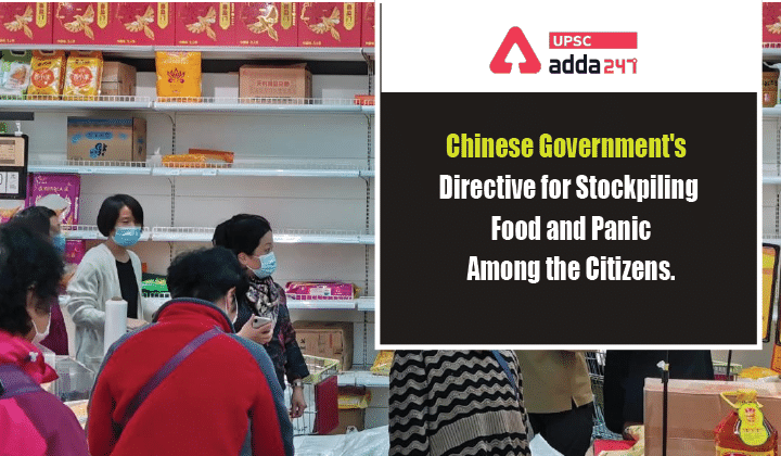 Chinese Government's Directive for Stockpiling Food and Panic Among the Citizens._30.1