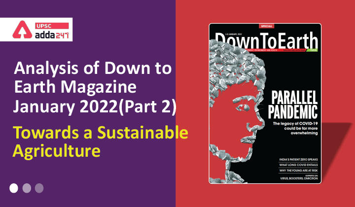 Analysis of Down to Earth Magazine: Towards a Sustainable Agriculture_30.1