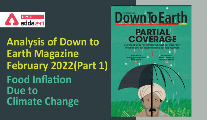 Analysis of Down to Earth Magazine: Food Inflation Due to Climate Change_30.1