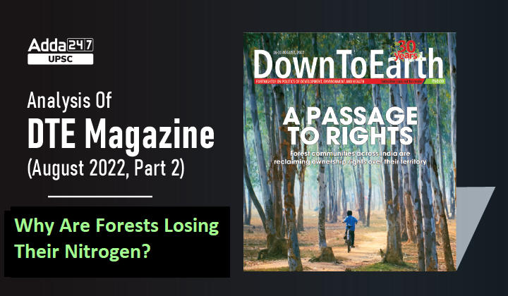 DTE Magazine (August 2022, Part 2): Why Are Forests Losing Their Nitrogen?_30.1