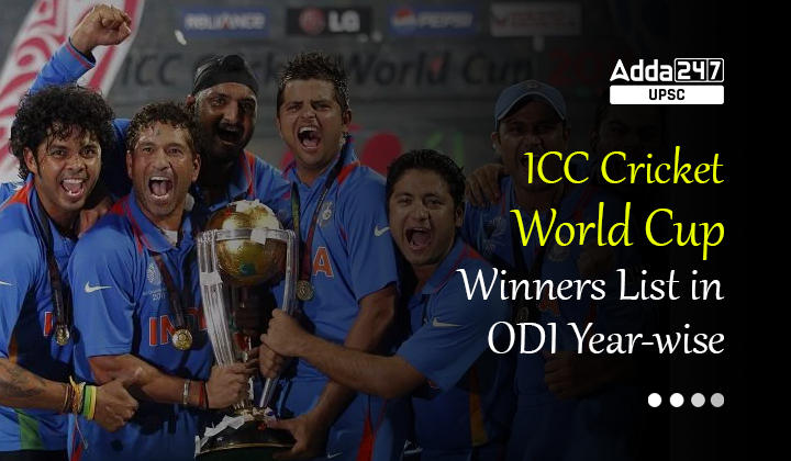 ICC Cricket World Cup Winners List in ODI Year-wise_30.1