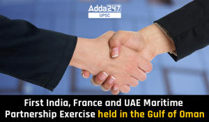 First India, France and UAE Maritime Partnership Exercise held in the Gulf of Oman