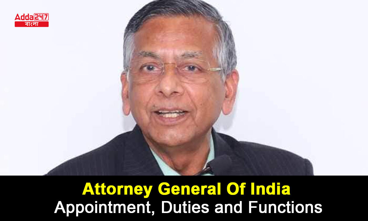 Attorney General Of India, Appointment, Duties and Functions_30.1