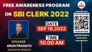 Free Awareness Program on SBI Clerk 2022