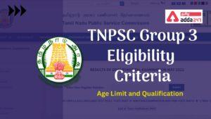TNPSC Group 3 Eligibility Criteria