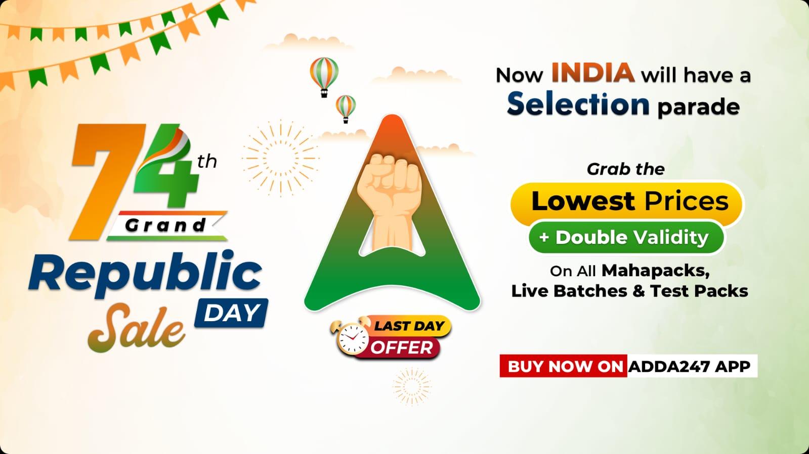 74th Republic Day Sale - Double Validity on Megapacks, Live Batches and Test Series_30.1
