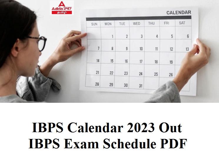 IBPS கேலெண்டர் 2023 வெளியிடப்பட்டது, IBPS தேர்வு அட்டவணை PDF_30.1