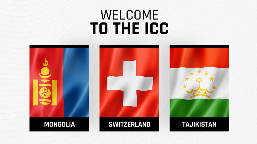 ICC welcomes Mongolia, Tajikistan and Switzerland as new members | ICC తన 78వ వార్షిక సర్వసభ్య సమావేశంలో మంగోలియా, తజికిస్తాన్ మరియు స్విట్జర్లాండ్‌లను సభ్యులుగా చేర్చింది_30.1