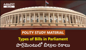 Polity Study Material - Types of Bills in Parliament