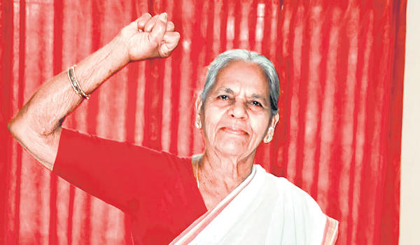 Telangana's Veteran Communist Leader Mallu Swarajyam Passes Away _30.1