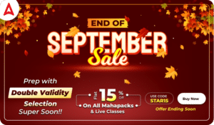 End of September Sale, Flat 15% Off + Double Validity On All Mahapacks and Live Classes_80.1