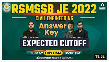 RSMSSB JE Civil Question Paper 2022, Check First Impression & Difficulty Level of RSMSSB JE Civil Exam_70.1