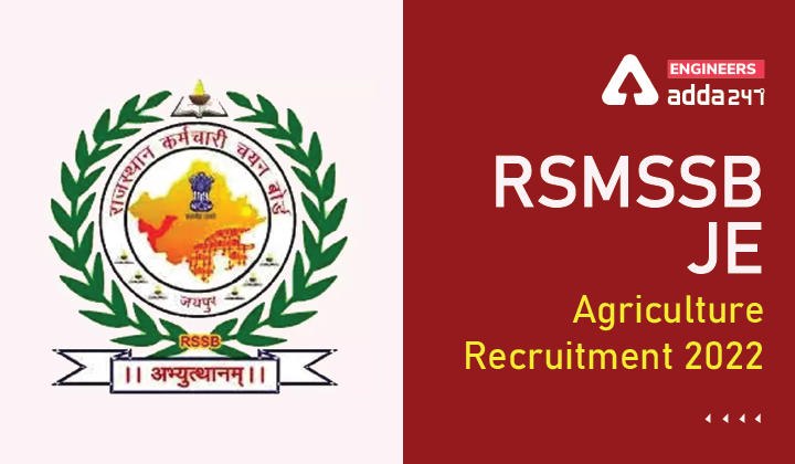 RSMSSB JE Agriculture Recruitment 2022 Apply Online for 189 Vacancies_30.1