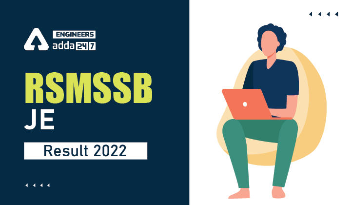 RSMSSB JE Result 2022, OUT-Direct Link to download RSMSSB Junior Engineer Result_30.1
