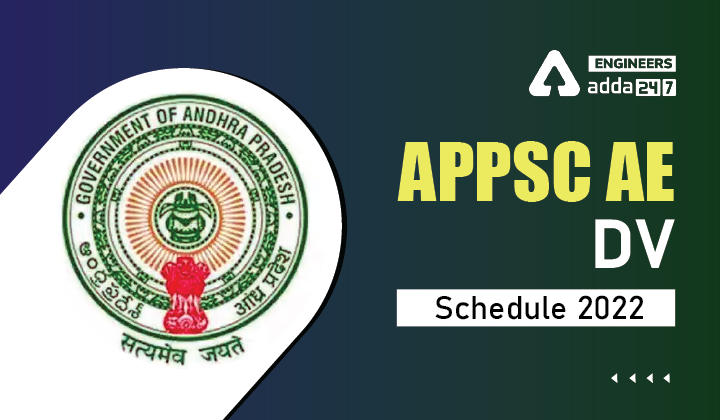 APPSC AE DV Schedule 2022, Date wise Schedule for Document Verification_30.1