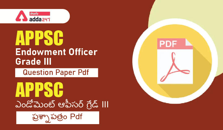 APPSC Endowment Officer Grade III Question Paper Pdf_30.1