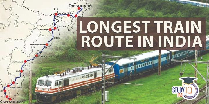 Longest Train Route in India
