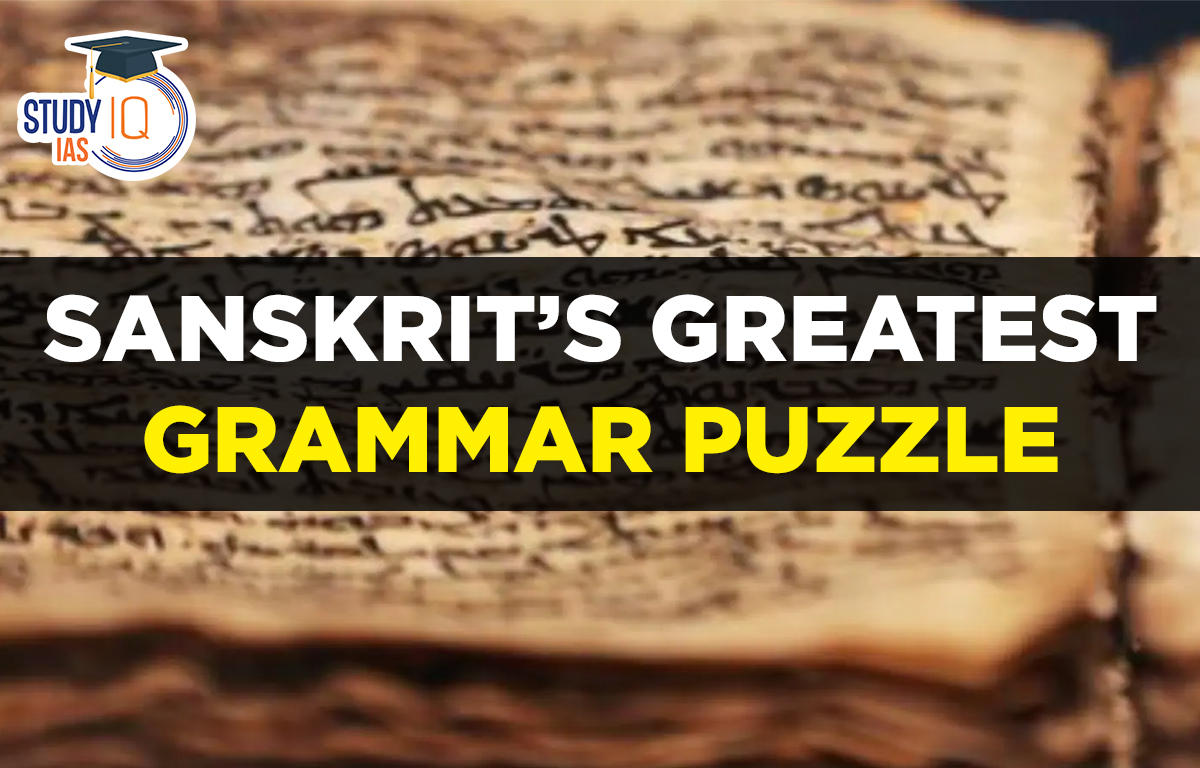 Sanskrit’s Greatest Grammar Puzzle