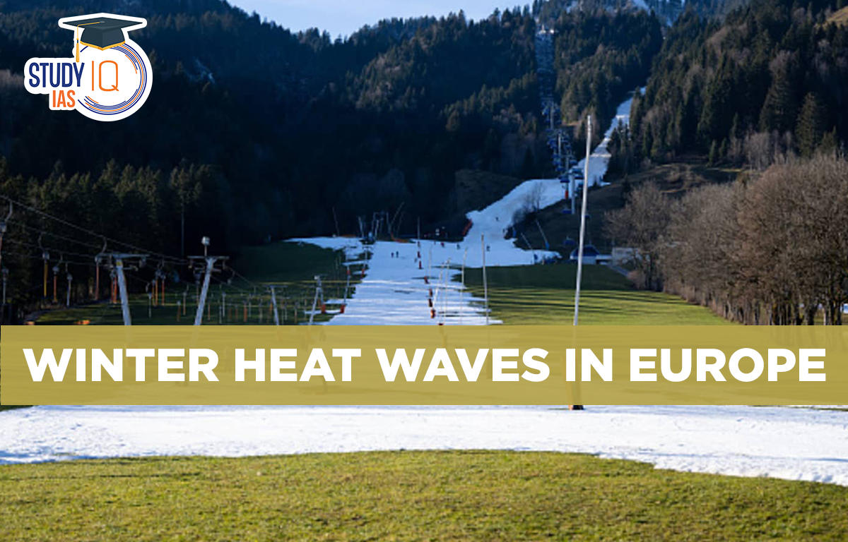 Winter Heat Waves in Europe