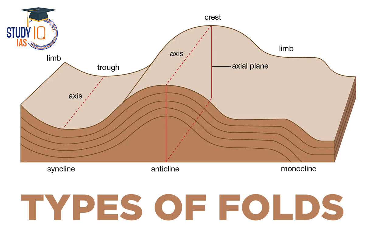 Types of Folds, Parts, Features, Diagram, Fold Mountains