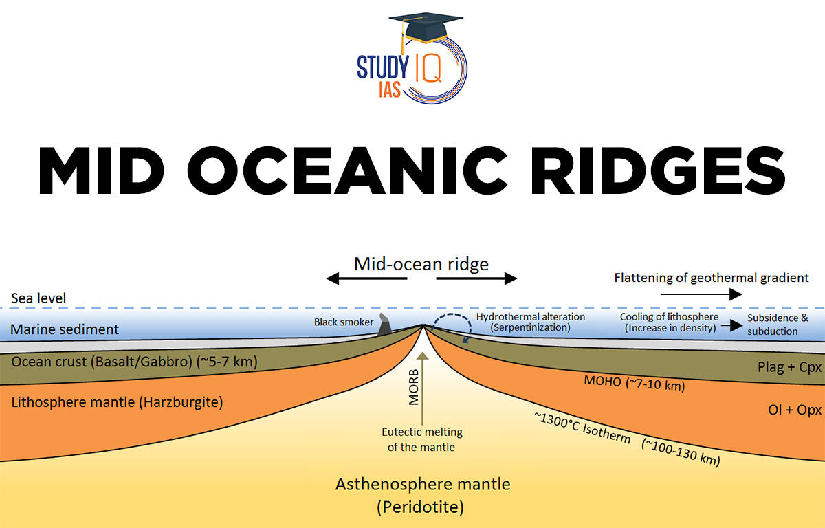 Mid oceanic ridges