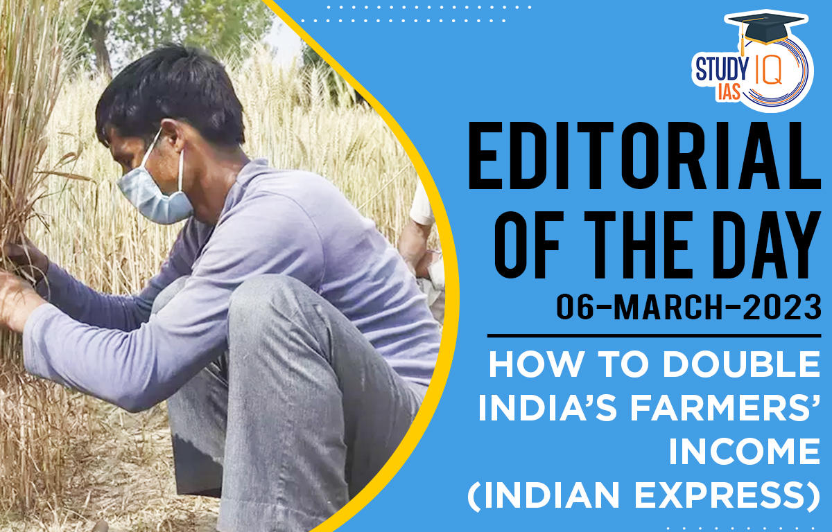 How to Double India’s Farmers’ Income