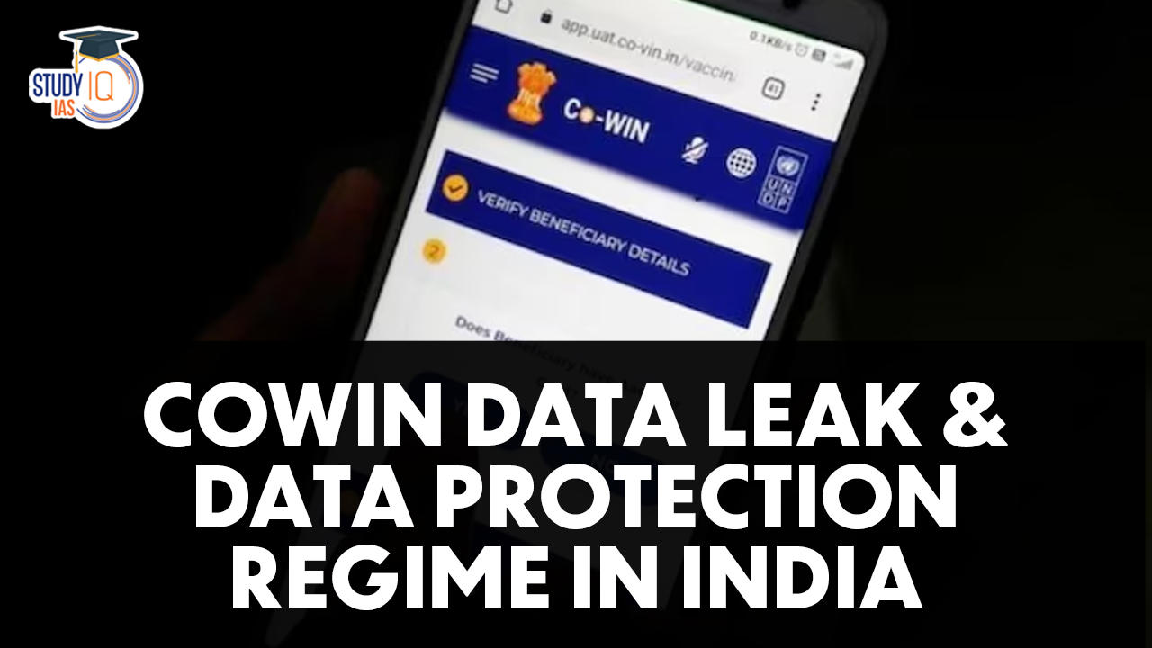 CoWIN Data Leak & Data Protection Regime in India